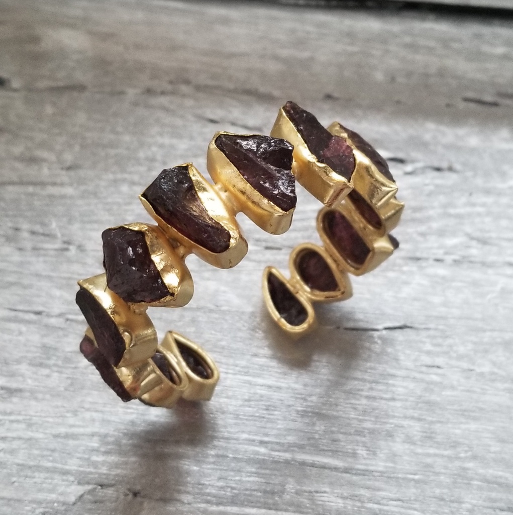 Couture Collection Handcut Stone Cuff 249$